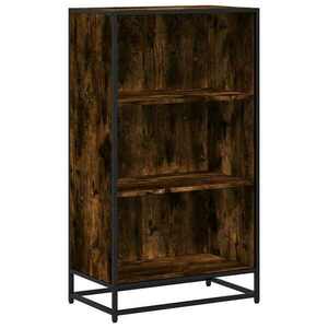 vidaXL füstös tölgy színű szerelt fa könyvszekrény 60x35x107, 5 cm kép