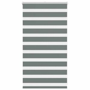 vidaXL zebrafüggönnyel sötét szürke szövetszélesség 70, 9 cm poliészter kép