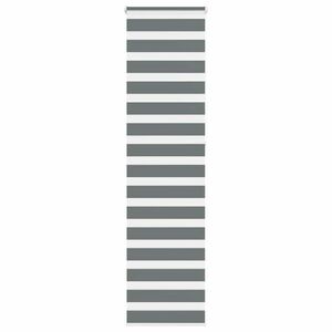 vidaXL zebrafüggönnyel sötét szürke szövetszélesség 55, 9 cm poliészter kép