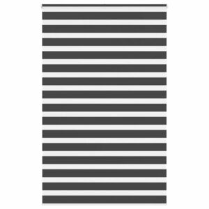 vidaXL zebrafüggönnyel fekete szövetszélesség 145, 9 cm poliészter kép