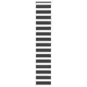 vidaXL zebrafüggönnyel fekete szövetszélesség 40, 9 cm poliészter kép