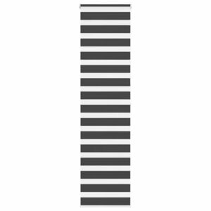 vidaXL zebrafüggönnyel fekete szövetszélesség 50, 9 cm poliészter kép