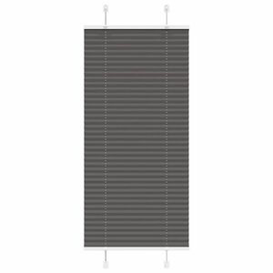 vidaXL pliszírozott redőny fekete 65x100 cm szövetszélesség 64, 4 cm kép
