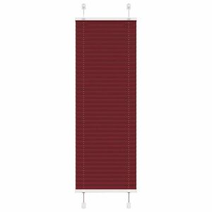 vidaXL pliszírozott redőny Bordeaux piros 40x100 cm szövetszélesség kép