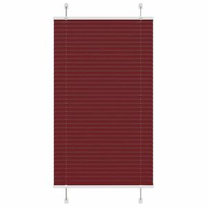 vidaXL pliszírozott redőny Bordeaux piros 75x100 cm Szövetszélesség kép