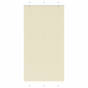 vidaXL pliszírozott redőny krém 100x200 cm szövetszélesség 99, 4 cm kép