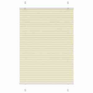 vidaXL pliszírozott redőny krém 100x150 cm szövetszélesség 99, 4 cm kép