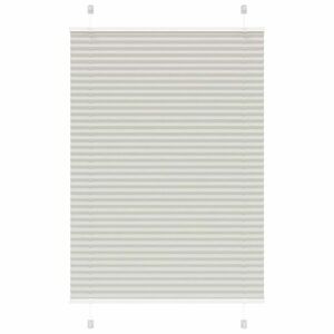 vidaXL pliszírozott redőny világosszürke 100x150 cm szövetszélesség kép
