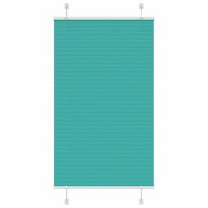 vidaXL pliszírozott redőny Benzinzöld 75x150 cm szövetszélesség kép