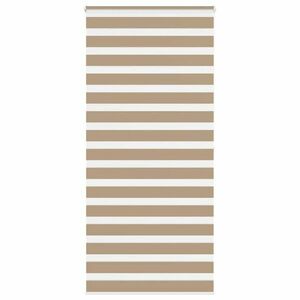 vidaXL zebrafüggönnyel homokbarna szövetszélesség 105, 9 cm poliészter kép