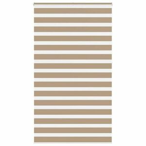 vidaXL zebrafüggönnyel homokbarna szövetszélesség 130, 9 cm poliészter kép