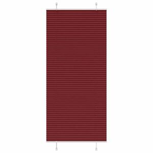 vidaXL pliszírozott redőny Bordeaux piros 95x200 cm Szövetszélesség kép