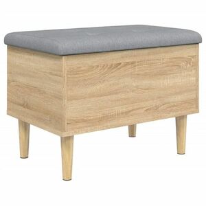 vidaXL sonoma tölgy színű szerelt fa tárolópad 62x42x46 cm kép