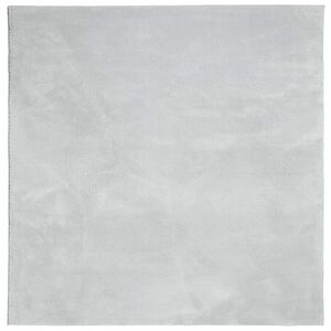 vidaXL szürke rövid szálú puha és mosható szőnyeg 200 x 200 cm kép