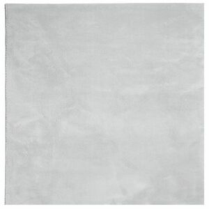 vidaXL HUARTE szürke rövid szálú puha és mosható szőnyeg 240 x 240 cm kép