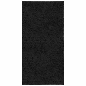 vidaXL PAMPLONA fekete magas szálú bolyhos modern szőnyeg 100 x 200 cm kép