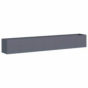 vidaXL növénytartó antracitszürke 280x40x40 cm hidegen hengerelt acél kép