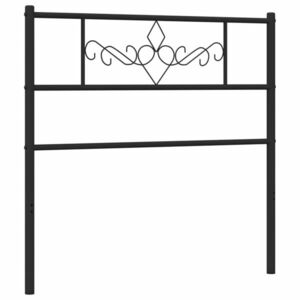 vidaXL fekete fém fejtámla 90 cm kép