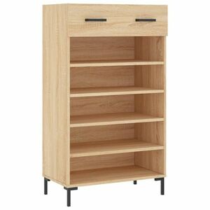 Sonoma tölgy színű szerelt fa cipőszekrény 60 x 35 x 105 cm kép