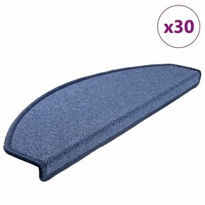 vidaXL 30 db Kék lépcsőszőnyeg 65x24x4 cm kép