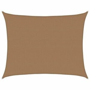 vidaXL tópszínű HDPE napvitorla 160 g/m² 6 x 7 m kép