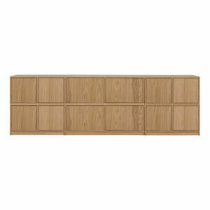 Natúr színű nappali bútor szett tölgyfa dekorral 264x88 cm Modulair – vtwonen kép