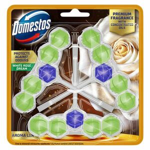 Domestos Aroma Lux White Rose WC illatosító blokk, 3x50 g kép