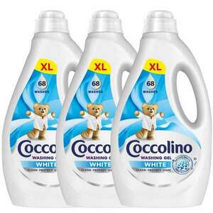 Coccolino White mosószer fehér ruhákhoz, 204 mosás, 3x2, 72 l kép