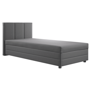 Boxspring ágy, egyszemélyes, szürke, 110x200, univerzális, ALEXA kép