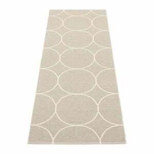 Krémszínű kültéri-beltéri futószőnyeg 70x200 cm Boo Linen – Pappelina kép