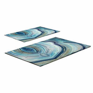 Kék fürdőszobai kilépő szett 2 db-os 60x100 cm – Foutastic kép