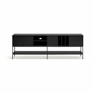 Fekete TV-állvány 220x74x45 cm Platt – Teulat kép