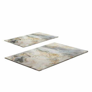 Szürke-bézs fürdőszobai kilépő szett 2 db-os 60x100 cm – Foutastic kép