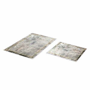 Szürke-barna fürdőszobai kilépő szett 2 db-os 60x100 cm – Foutastic kép