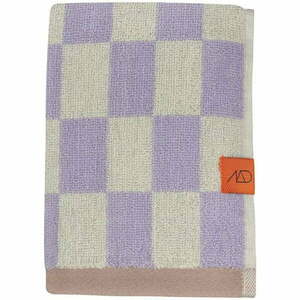 Világossárga-lila organikus pamut fürdőlepedő 70x133 cm Retro – Mette Ditmer Denmark kép