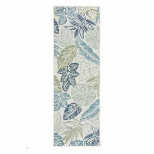 Zöld-kék kültéri-beltéri szőnyeg 80x230 cm Bella Leaf – Flair Rugs kép