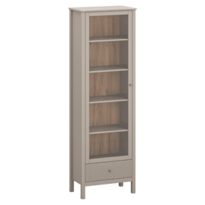 Vitrin, szürkésbarna Taupe/craft arany tölgy, KLIO 1W1S kép