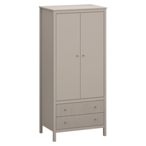 Szekrény, szürkésbarna Taupe/craft arany tölgy, KLIO 2D2S kép