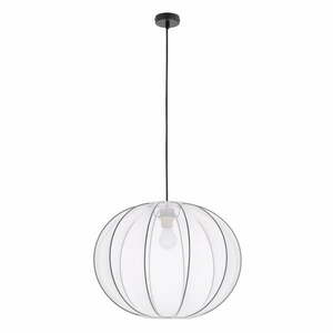 Fehér függőlámpa textil búrával ø 52 cm Mellow – Candellux Lighting kép