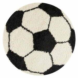 Fekete-krémszínű gyerek szőnyeg ø 120 cm Fun – Ayyildiz Carpets kép