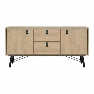 Natúr színű komód tölgyfa dekorral 150x72x40 cm Ry – Tvilum kép
