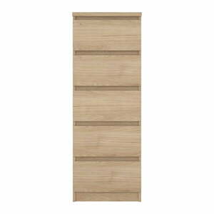 Natúr színű komód tölgyfa dekorral 40x111x50 cm Naia – Tvilum kép