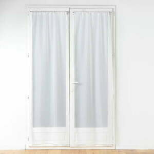 Fehér mikroszatén fényáteresztő függöny szett 2 db-os 70x200 cm Voiline – douceur d'intérieur kép