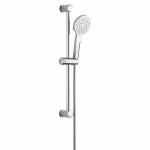 Ezüstszínű rozsdamentes acél zuhanyszett kézi tussal-tolható tartóval 60 cm No. 2 – Allstar kép