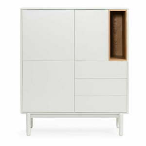 Krémszínű komód 100x120x40 cm Corvo – Teulat kép