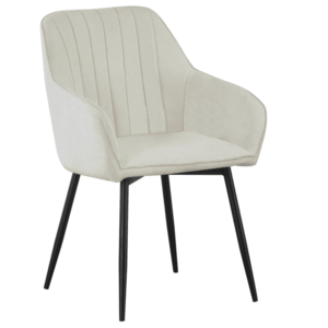 Design fotel, krémszínű/fekete, VAJRO kép
