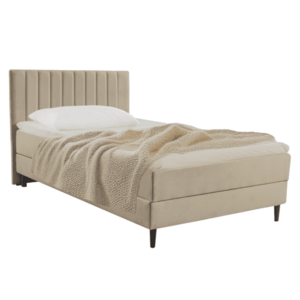 Boxspring ágy, 120x200, bézs, VALENCI kép