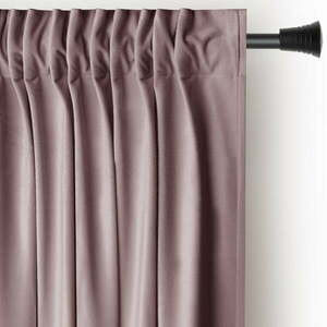 Világosbarna bársony dimout (részleges sötétítő) függöny 140x270 cm Pleat – Restilo kép