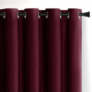 Borvörös bársony dimout (részleges sötétítő) függöny 140x245 cm Eyelets – Restilo kép