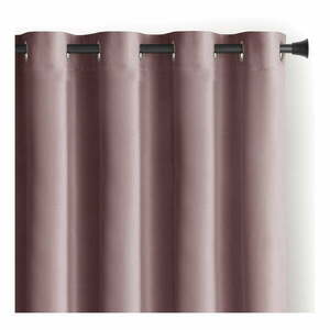 Világosbarna bársony dimout (részleges sötétítő) függöny 140x270 cm Eyelets – Restilo kép
